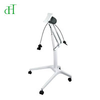 Pupitre roulant avec vérin à gaz réglable, base de chariot médical pour ordinateur portable, idéal pour hôpitaux et cliniques
