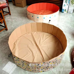 สระว่ายน้ำเป่าลมทรงกลม 120*30 ซม. ทำจาก PVC สำหรับเด็กเล่นกลางแจ้งที่บ้าน - Product Image 1