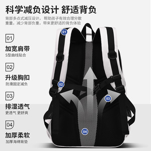 Zhiwa Student <b>Backpack</b> 18 In Multiple Pockets <b>School</b> Education Unisex Lightweight <b>Backpack</b> - Product Image 3