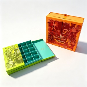 Boîtes à bonbons pour enfants personnalisées, réutilisables, fournisseur certifié, en éponge, écologiques, recyclables, imprimées en CMJN, en carton, ensembles <span class=keywords><strong>de</strong></span> chocolats - Product Image 1