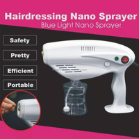 Buse détachable portable Nano Micromist Machine à vapeur de soins capillaires et salon de coiffure Nano Micro Mist Gun Hair Steamer Machine