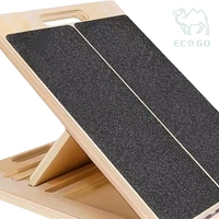 Planche inclinée pliable pour exercices de yoga, extension des mollets, planche inclinée en bois pour étirements des mollets