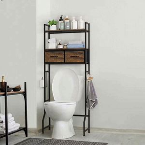 Space-Saving Modern Design Hotel Outdoor Toilet Washing Machine Multi-Purpose Stainless Steel Bathroom Storage Rack Furniture - Product Image 3
