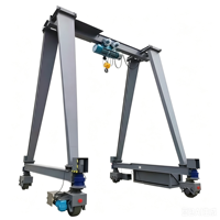 Grue portique entièrement électrique sur pneus, capacité 5t-30t, télécommande au sol, système anti-oscillation pour conteneurs et manutention de marchandises en entrepôt