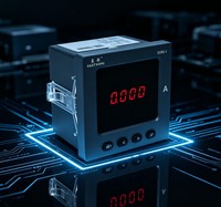 Medidor de Energía Eléctrica Monofásico CA EASTSONG ES96-I, 96x96mm, LED Rojo Digital, IP65, Panel Ignífugo, Amperímetro, RS485 Modbus, Precisión 0.5