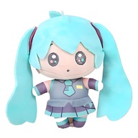 Porte-clés en peluche Anime, mini pendentif en peluche Hatsune Miku pour la décoration de sacs d'école, cadeau d'anniversaire pour fans de cosplay