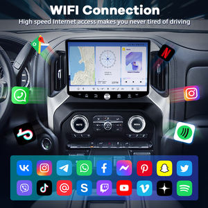 Accesorios de Radio con Pantalla de 11.5 Pulgadas, Snapdragon 665 para Chevrolet Silverado GMC Sierra 2019-2023, Android 13, Android Auto Inalámbrico, 4G - Product Image 1