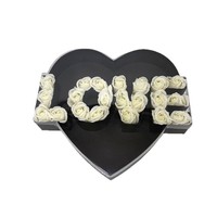 Neue Herzförmige LOVE PVC-Fensterdeckel-Box mit Vollsichtfenster für Blumen, Geschenkbox, Blumenbox, Hochzeits-Gastgeschenkbox