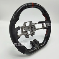 Volant de course sport modifié de type D pour Ford Mustang 18-21, accessoires intérieurs de conduite en fibre de carbone 15-17
