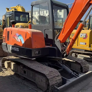 รถขุดไฮดรอลิกแบบตีนตะขาบ Doosan DH55 DH60 DH70 มือสอง ขนาด 5 ตัน ผลิตในเกาหลีใต้ ชั่วโมงการทำงานต่ำ เครื่องยนต์ เกียร์ ปั๊ม PLC EPA CE - Product Image 1