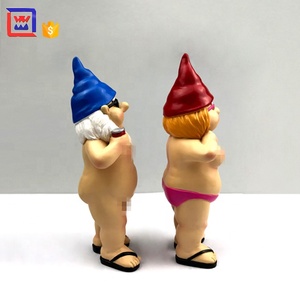Gnomo de jardín para <span class=keywords><strong>parejas</strong></span> <span class=keywords><strong>desnudo</strong></span> de resina - Product Image 4