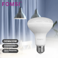 FOMSI LED R50 Type Ampoule Éclairage résidentiel en gros avec E27 E14 Base 7W 10W 12W Pas de scintillement vidéo pour chambre à coucher AC 85-265V
