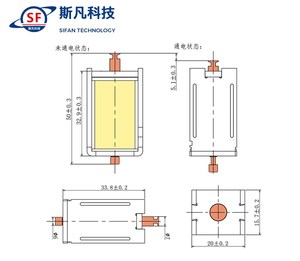 オープンフレームソレノイドラッチDC6V12VロングストロークDC3V電磁プッシュプルソレノイド3DプリンターミニACソレノイド用 - Product Image 6