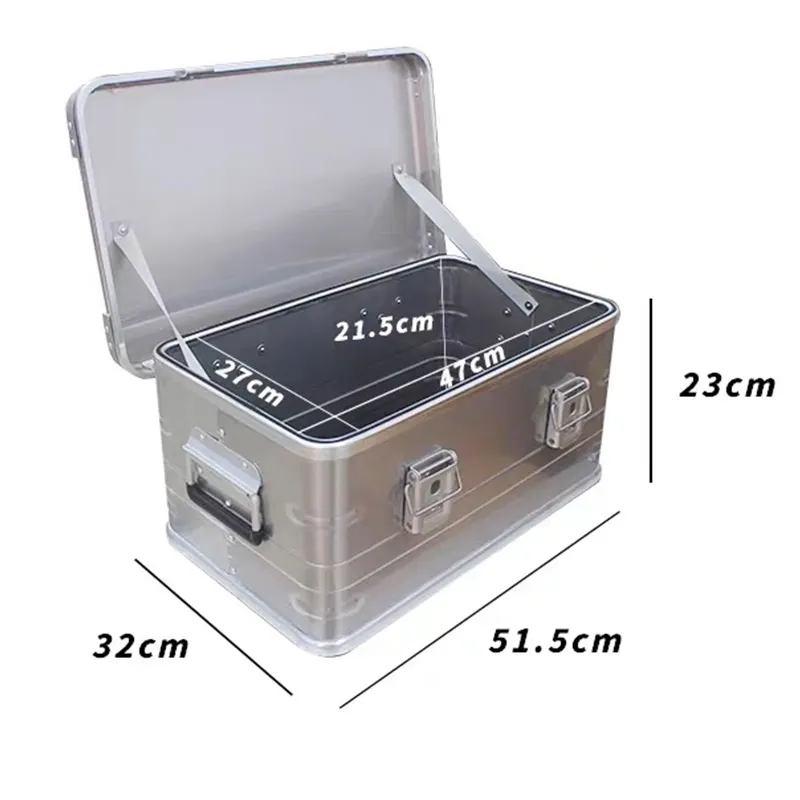 Kotak penyimpanan kotak alumunium modern penjualan langsung pabrik Tiongkok kotak cor logam aluminium aluminium