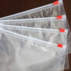 Sacs à sandwich jetables en plastique PE pour supermarchés, avec valve, thermoscellage, technologie de glissière pour congélateur, pour le stockage de déjeuners, collations, légumes - Product Image 1