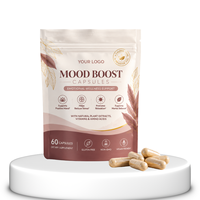 Capsules de stimulation de l'humeur en marque privée, soulagement du stress, soutien à l'équilibre de l'humeur, fabrication OEM ODM