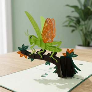 Carte pop-up 3D animale personnalisée faite à la main pour la remise des diplômes, Pâques, Thanksgiving, artisanat en papier imprimé offset Hanoi avec couleurs personnalisées - Product Image 1