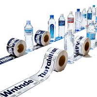 Étiquettes personnalisées pour bouteilles d'eau avec code-barres, autocollants en vinyle imperméables pour l'emballage des bouteilles d'eau minérale, étiquette personnalisée