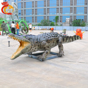 Modelo de Animal Animatrónico, Escultura de <span class=keywords><strong>Cocodrilo</strong></span>, <span class=keywords><strong>Robot</strong></span> Mecánico Eléctrico de Gran Escala, Tamaño Real, para Actividades de Zoológico - Product Image 1