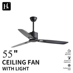Ventilateur de plafond DC 55 pouces sans kit d'éclairage, télécommande avec 3 pales, ventilateur de plafond en ABS - Product Image 2