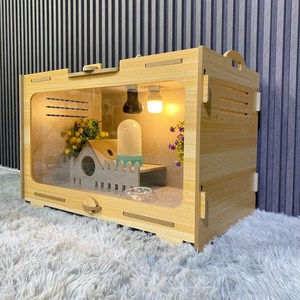 Incubateur de reproduction à motif uni Warm-Box pour cailles, hamsters, hérissons, perroquets, reptiles et oiseaux – Cages d'élevage respirantes - Product Image 2
