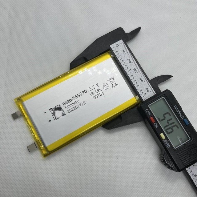 37V Polymer Lithium Battery 5000mAh 755590 Back-clip High-capacity Built-in Cell Made in China