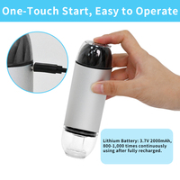 Scelleuse sous vide électrique portable rechargeable en plastique pour sacs à fermeture éclair, bouchons de vin, boîtes de conserve avec câble USB et bol à eau