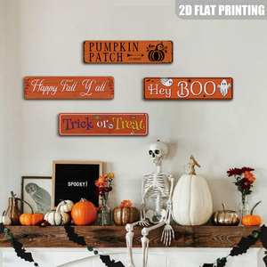 Letrero Metálico de Calabaza 'Hey Boo Ghost' para Decoración Rústica de Pared en Halloween, para Porche, Patio, Cafetería, Fiesta de Halloween - Product Image 3