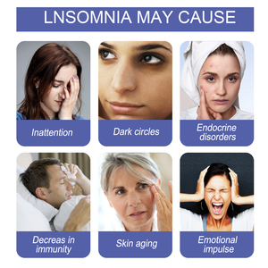 מדבקות לוגו מותאם אישית לשיפור איכות השינה, מכשיר עזר לשינה, מדבקות להקלה על גירוי, נדודי שינה וחרדה - Product Image 2