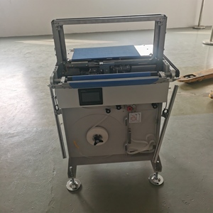 Automatic Desktop OPP Film/<span class=keywords><strong>Paper</strong></span> Tape 50mm <span class=keywords><strong>Banding</strong></span> Strapping <span class=keywords><strong>Machine</strong></span> para Venda - Product Image 3
