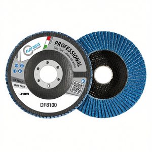 Disque à lamelles professionnel Fervi DF8100, disque abrasif sans fer pour le ponçage du métal - Product Image 1