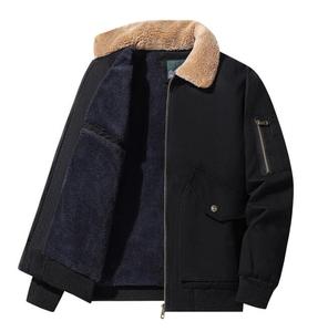 Abrigo clásico de lana gruesa para <span class=keywords><strong>hombre</strong></span>, chaqueta cortavientos de algodón cálido, <span class=keywords><strong>Parka</strong></span>, color <span class=keywords><strong>caqui</strong></span> y negro, para invierno - Product Image 5