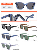 Lunettes de soleil MS 2026 AT6021 en acétate, grande monture, pour l'extérieur, vente en gros, protection UV400, style usine, approvisionnement direct, lunettes de soleil tendance