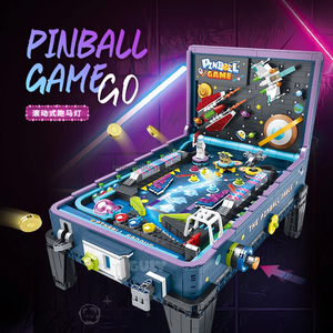 Guly 60526 Máy Trò Chơi Loạt Pinball Bảng Mô Hình Đồ Chơi Moc Câu Đố Gạch Khối Bộ Dụng Cụ Cho Bé Món Quà Giáng Sinh Xây Dựng Khối Bộ - Product Image 2