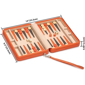 Mini trò chơi thiết lập kiểm tra từ tính và 9-inch Hội Đồng Quản Trị Trong kiểu dáng đẹp giả da trường hợp cổ điển chiến lược Hội Đồng Quản trị trò chơi du lịch Kích thước backgammon - Product Image 5