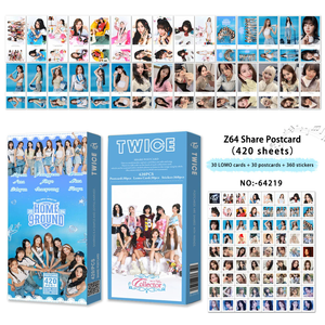 <span class=keywords><strong>KPOP</strong></span> 420 pièces/boîte TWICE <span class=keywords><strong>Momo</strong></span> Sana Mina Photocartes en papier à transfert thermique de haute qualité, design personnalisé - Product Image 2