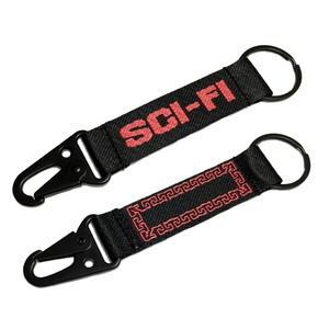 Manufacturer's Free Sample Custom Printed Short Fashion Keychain Woven Logo Jacquard Hook Promotional <strong>Cheap</strong> Customized Key <strong>Chain</strong> - Product Image 6