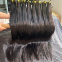 Ekspor Rambut Mentah Vietnam GDY, Bundel Rambut Alami Grosir, Bundel Rambut Virgin Tanpa Proses, Rambut Manusia Mentah Dari Satu Donor