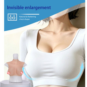 Prothèses mammaires en silicone pour femme, grandes poitrines, pour fête d'Halloween, transformation homme-femme - Product Image 1