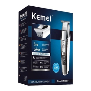 <span class=keywords><strong>Kemei</strong></span> Rechargeable Électrique Tondeuse Cheveux Avec LCD <span class=keywords><strong>KM</strong></span>-<span class=keywords><strong>5027</strong></span> Haute Qualité Sans Fil Tondeuse Ménage Barber Sculpture Tondeuse - Product Image 3