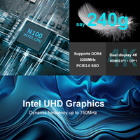 Nuevo Mini PC NUC con Procesador Intel N100 de 12.ª Generación, Cuatro Núcleos, Windows 11 Pro, 8 GB DDR4 3200 Mhz, SSD, 12 V LAN, 4K Gaming