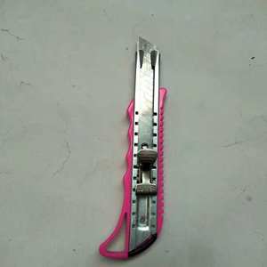Utility Knife 16cm Stainless Steel Blade Portable Office Household Tool Red Color Model 6898 - Product Image 2