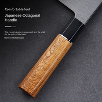 Ensemble de couteaux de cuisine modernes en acier inoxydable de haute qualité, nouveau manche en bois octogonal