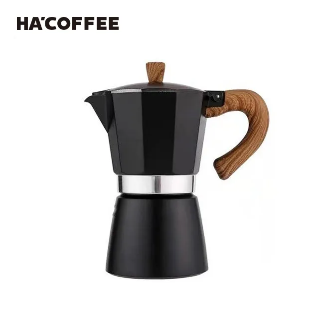 Stovetop Materials Mocha Italy italian 3 Cup Cups Espresso 180ml Mini Stove Expresso Maker Ama Black Moka Pot Coffee Maker