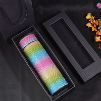 Gobelet isotherme en acier inoxydable avec affichage intelligent de la température et strass, idéal pour les boissons quotidiennes – Vente directe usine