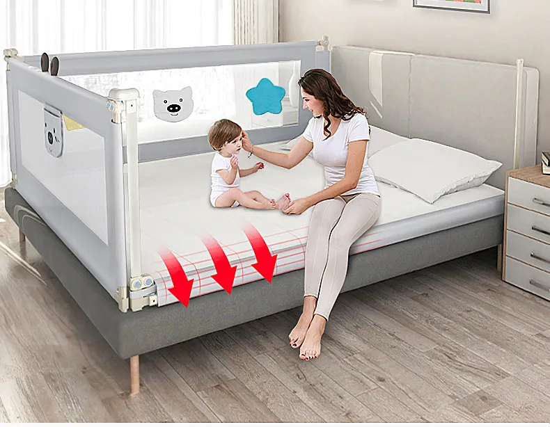 침대 레일 휴대용 접이식 새로운 아이 침대 울타리 침대 장벽 안전 아기 침대 레일