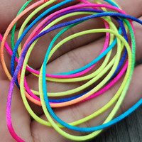 Cordón Trenzado de Nudo Chino, Cordón de Seda Coreana, Hilo de Cola de Ratón, Cordón para Collares y Pulseras, Suministro para Joyería