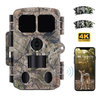 Caméra de surveillance de la faune BSTCAM 4K Wifi, caméra de chasse, application de visualisation en direct, contrôle à distance, caméra de sentier pour la faune
