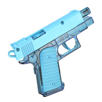 Pistol Air Manual Plastik Kecil Keren 2 Buah Mainan Semprotan Super untuk Anak-anak Dewasa Musim Panas Bermain di Luar Ruangan Pantai Kolam Renang Tanpa Baterai