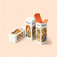 Flacon compte-gouttes pour sérum pour les yeux personnalisé, boîte en papier blanc pour la vente en gros de cosmétiques